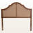 Reno Ash Walnut Rattan With Scalloped Arched Queen Headboard, 59.71" H X 60.97" W X 1.31" D