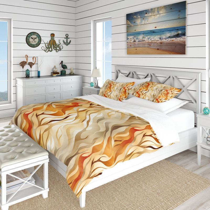 Ensemble de housse de couette Driftwood Dreams, Housse de couette pour très grand lit et 2 très