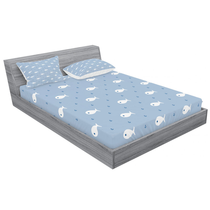 Microfiber Sheet Set, Queen Sheet Set with Fitted Sheet