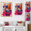 Chat curieux rose avec lunettes de soleil-432329345-432329369