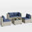 5 Pieces Patio Conversation Set-1505605494