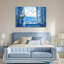 Rustique, salle de bain, fleur, art mural, fenêtre, paysage marin, paysage marin, peinture, impressions sur toile-1707366103