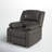 Arland Contemprary Faux Leather Pillow Back Recliner-1815504420