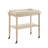 Wooden Kitchen Serving Cart With 1 Open Compartment In Antique White Finish