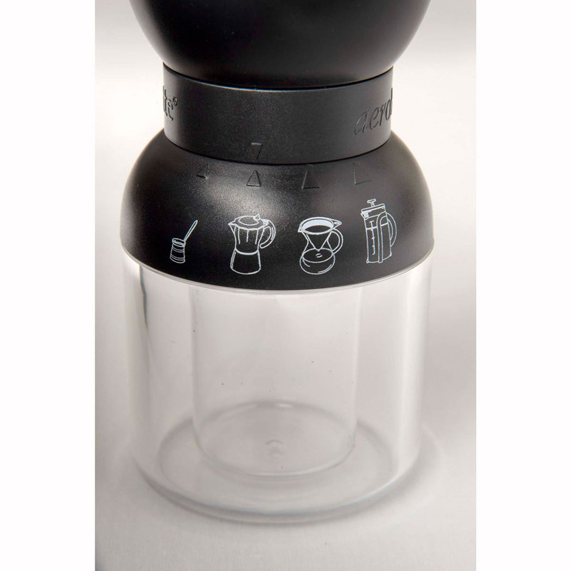 Moulin à café de précision en verre avec mécanisme en céramique, capacité de 1 tasse Aerolatte