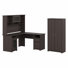 Katia 60'' L-Shape Computer Desk Office Set with Hutch