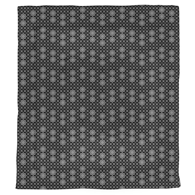 Katelyn Elizabeth Modern & Contemporary Polyester Geometric Shapes Comforter, Twin Comforter, Black