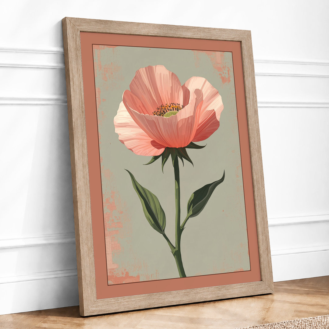 Delicate Bloom Botanical - Framed Print