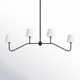 Lane 4 - Light Metal Dimmable Linear Chandelier
