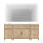 TV Stand With Charging Station, 3-In-1 TV Console Table For 75/80/85/90 Inch TV, Entertainment Center For 75 Inch TV, Oak