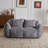 75.2''Oversized Compression Loveseat Bean Bag Sofa-1084743927