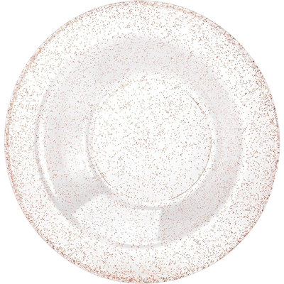 14 Oz Gold Premium Plastic Bowl With Glitter Design - Elegant Disposable Serving Bowl For Weddings, Parties, And Special Events - Durable, Stylish, Reusable Tableware - Catering And Buffets (90)