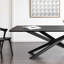 Grande table de salle à manger noire en chêne durable et innovante-109085423
