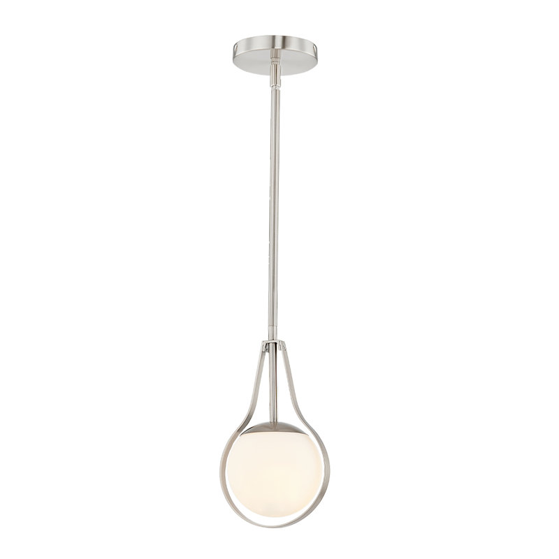 Micaden 1 - Light Single Pendant, Nickel