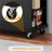 36″ H  Kitchen Island Cart with Solid Wood Top and Storage-106815335