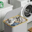 Panier à linge avec couvercle, grand panier à linge pliable de 110 L avec poignées en bambou pour la chambre à coucher, la salle de bain, le dortoir et la salle de lavage-463524911
