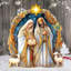 Figurine de crèche de Noël nostalgique