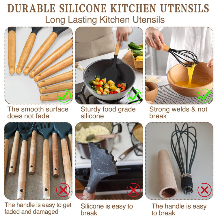 Kitchen Utensil Set-Silicone Cooking Utensils-33 Kitchen Gadgets & Spoons  for Nonstick Cookware - Cooking Utensils - Bonita Springs, Florida, Facebook Marketplace