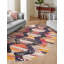  Tapis abstrait orange / gris-69787460