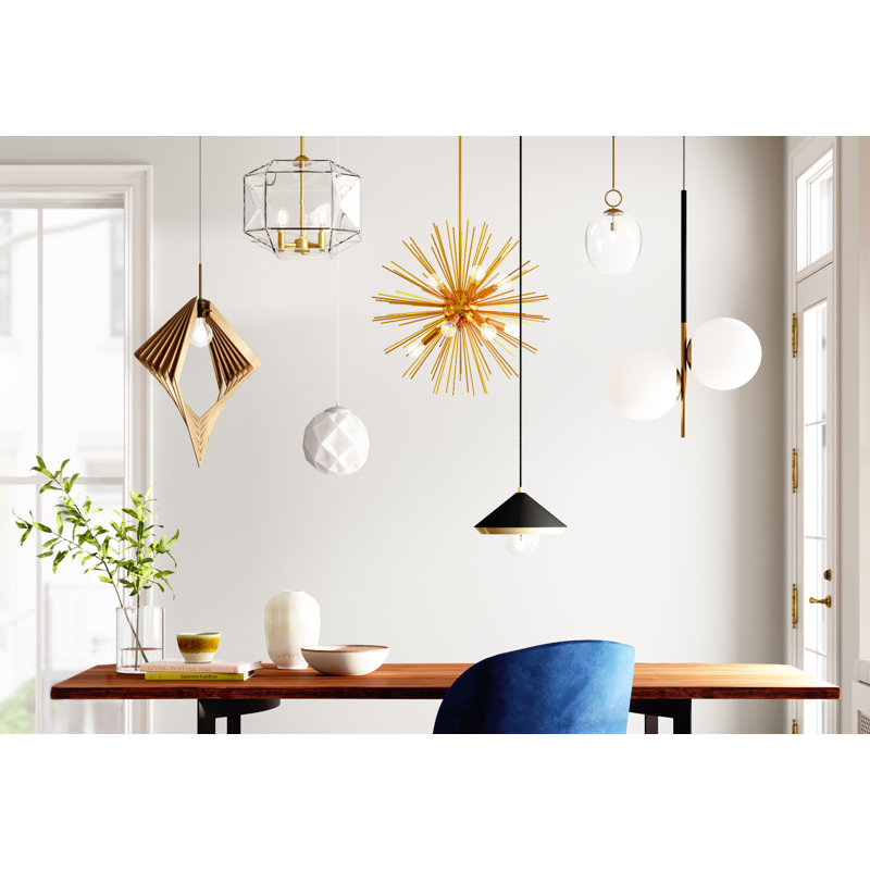 Luminaire suspendu sphère spectaculaire à 2 lumières Drake