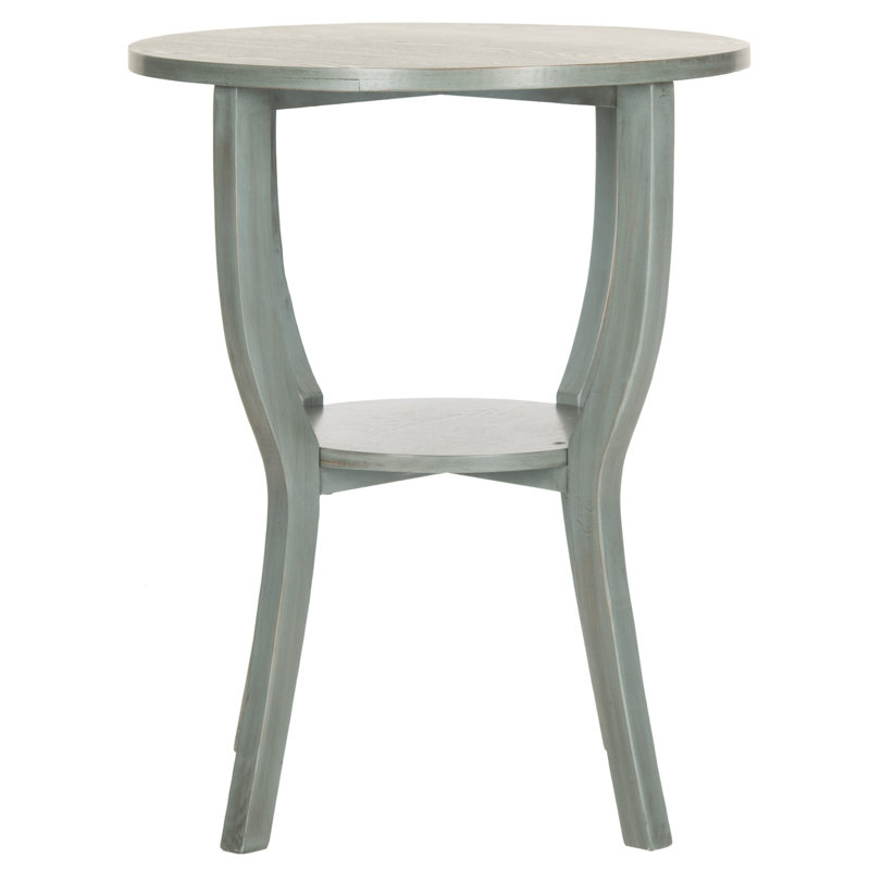 Applonia Solid Wood End Table, Barn Blue