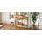 TREXM Farmhouse Half Moon Console Table With Drawer & Shelf - Rustic Accent Table, Sofa Table For Entryway, Living Room, Hallway And Foyer-744149603
