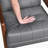 Velsen 26" Mid-Century Modern Accent Chair with Top Grain Leather, Solid Wood Arms, High-Density Foam over Pocket Coils-730864802