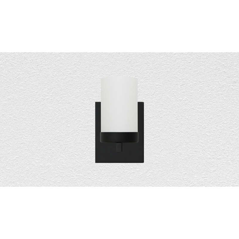 Viesturs Flush Mounted Sconce, Black