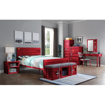Ensemble coiffeuse et miroir Parke