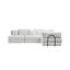 Canapé modulaire rembourré avec coussins-1342472407