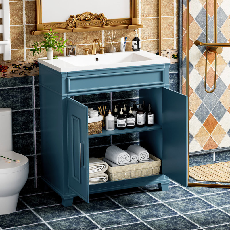 Meuble-lavabo polyvalent avec rangement spacieux et caractéristiques haut de gamme