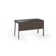 Sigma Glass Top Metal Base Writing Desk