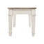Banc de rangement Skempton, blanc et brun clair