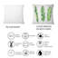 Carré, ensemble de feuilles de bananier tropical - coussin décoratif imprimé maison de campagne-60158206