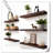 6 Piece Solid Wood Floating Shelf with Reclaimed Wood-766703858