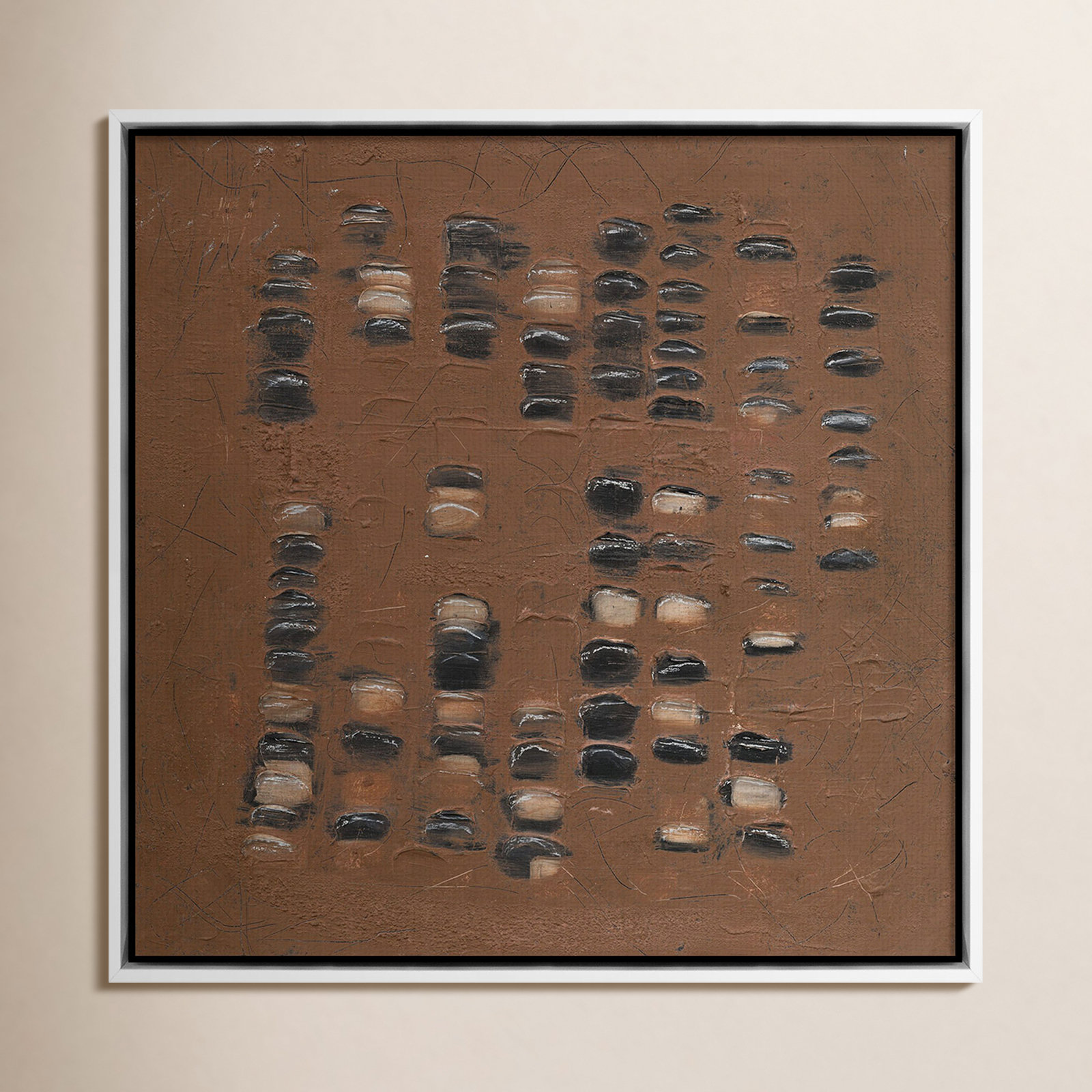Adobe by Jamie Beckwith, White Maple Framed, 48" H x 48" W