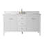 Meuble-lavabo simple 60 po avec plateau en marbre d'ingénierie 60 po-105275183-105275184