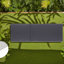 Méridiennes de patio réglables, chaise longue moderne en bois d'acacia