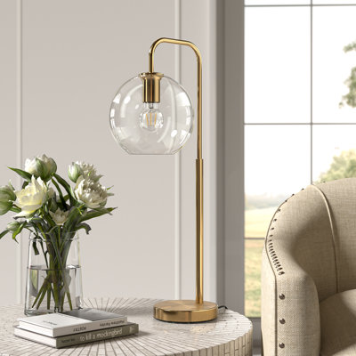 Montandon  Contemporary Arc Arm Metal Table Lamp