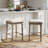 Wood Upholstered Counter Height Stool-1660835347