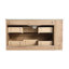 Meuble-lavabo mural de 36 po avec lavabo en céramique - Élégant tiroir moderne à fermeture en douceur imitation chêne massif Contreplaqué robuste Rangement de rangement abondant 2-562885683