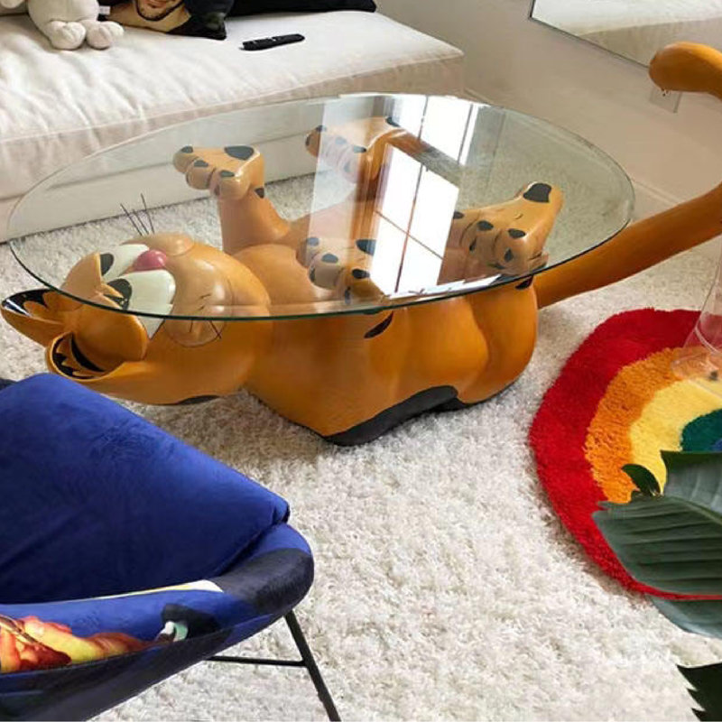 Glass Top Single Coffee Table