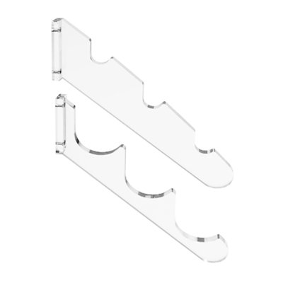 Support pour batte de baseball Fixturedisplays®, support de batte de baseball en acrylique transparent, support mural 18336