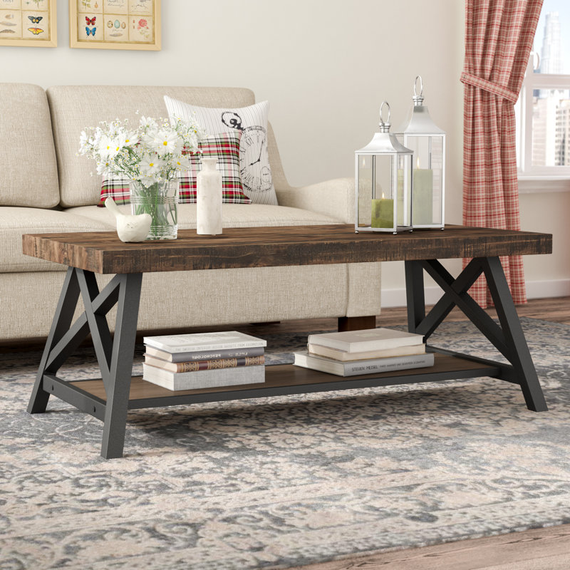 Isakson Single Coffee Table, Brown