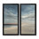 Golden Sunset, vue aérienne sur les vagues - art mural plage, reproduction côtière brune sur toile 2 pièces
