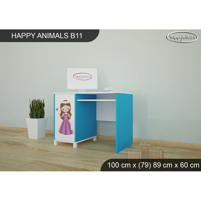 100cm Writing Desk, Blue