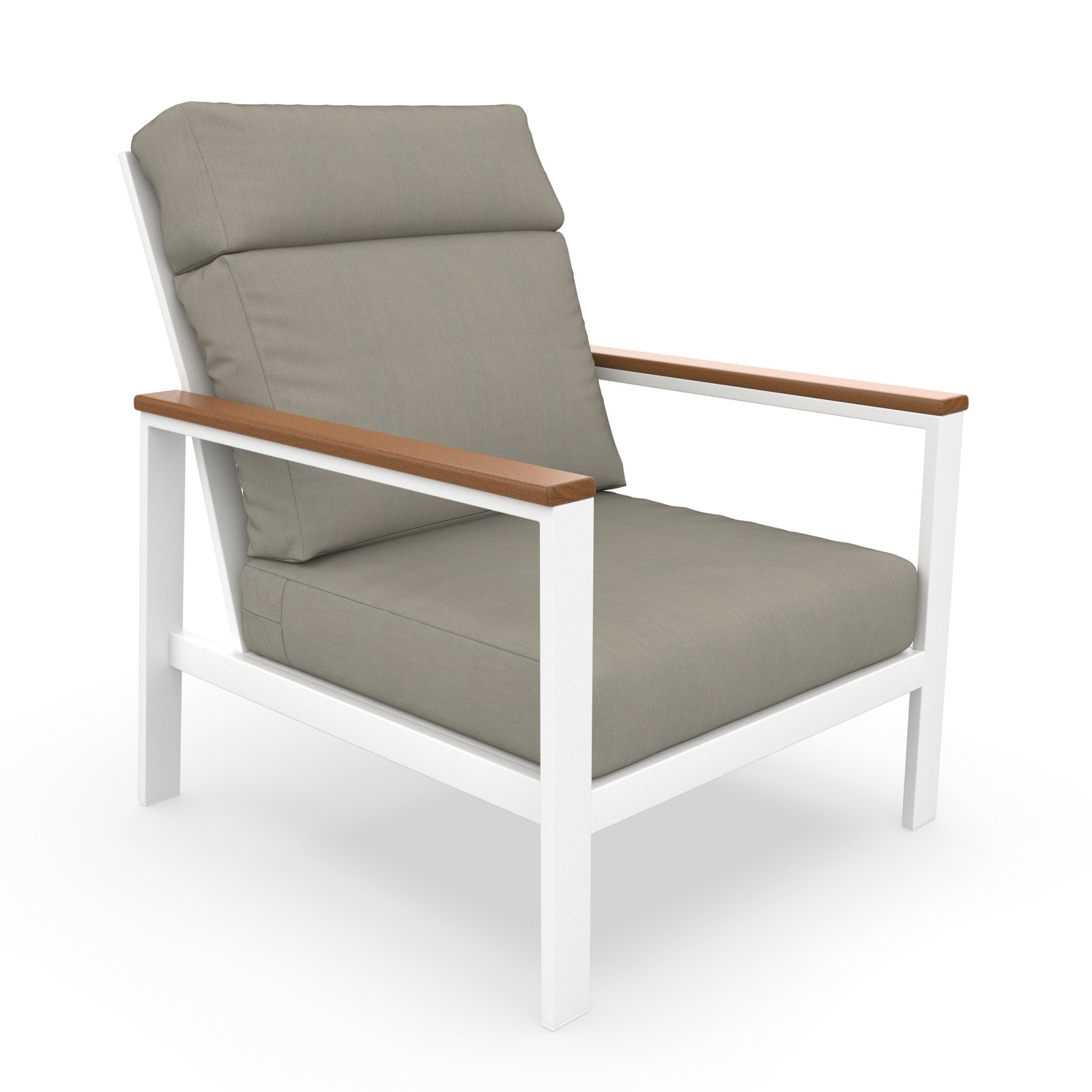 Townsend 4-Person Sunbrella® Patio Seating Group, Brown, Spectrum Dove