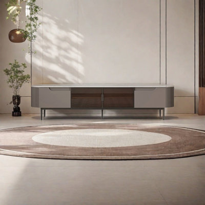 High-end rock panel creative simple TV cabinet