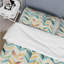 Ensemble de housse de couette à chevrons vintage en émeraude et beige Boho - microfibre de polyester-1387906181