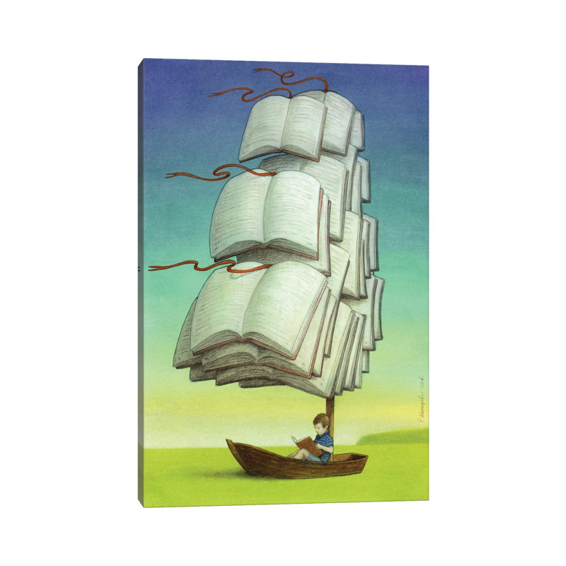 Journey 1 Piece Painting on Canvas, 30.48 cm H x 45.72 cm W, Wrapped Canvas